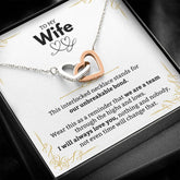 Heart-Shaped Necklace For Graduation, Timeless Jewelry Gift, Symbol Of Success And Love, To My Beautiful Wife